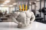 Body builder Pen Holder Muscleman Strongwomen Pen Pencil Holder Desktop Organizer