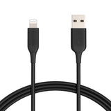 Amazon Basics 2-Pack MFi Certified Lightning Charger Cable for iPhone, USB-A to Lightning ABS Charger for Apple iPhone 14 13 12 