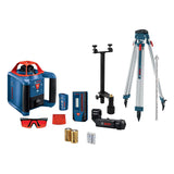 BOSCH GRL900-20HVK REVOLVE Self-Leveling Horizontal/Vertical Rotary Laser Kit, Includes Tripod, Grade Rod, Receiver, 2 D Batteri