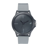 Fastrack Tees Quartz Analog Grey Dial Grey Silicone Strap Unisex Watch - Nt38024Pp63W