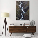 Split Creek Cascading Down Brabazon Range Above The Alsek River, Tongass National Forest, Yakutat, Alaska-Paper Art-42,,X62,,