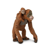 Safari Ltd. Orangutan with Baby Figurine - Lifelike 2.5 Hand-Painted Wildlife Figure - Educational Toy for Boys, Girls & Kids Ag