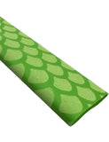 Accering Fishscale Pattern Fishing Rod Grip Heat Shrink Sleeving Fast Shrinkage for Sports Racquets (f35mm, L3.3ft, Fruit Green)