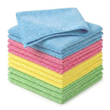 Cptoion 12 Pack Microfiber Cleaning Cloth, Multicolor 12.6 x 12.6 Inch