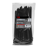 TR Industrial Ultra Heavy Duty MultiPurpose UV Cable Ties (50Piece), 250 lbs. Tensile Strength, 8.9, Black