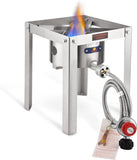 ARC 55,000BTU Propane Burner Stainless Steel Outdoor Camping Gas Stove Cooker,for Turkey Fry,Homebrewing,Crawfish Boil,and More!