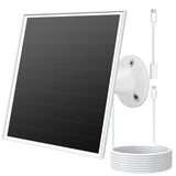6W Solar Panel for Outdoor Security Camera with Micro USB & USB - C Port, Solar Panel Charger for Battery Camera, Fits Wyze/Reol