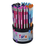 Flair Trix 2B Pencil Stand | Ergonomic Design With Rubber Tip Extra Dark Pencils | Dark Lines At Low Pressure | For Neat & Clean