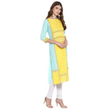 Gosriki Women'S Multi-Coloured Crepe Straight Calf Length Ethnic Printed Kurti(Pack Of 2)(Kurti-Combo-108-Xxl_Multi-Coloured),Multicolour,2,B07Z5Y2YHB