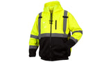 Pyramex RSZH3310X3 RSZH33 Series Sweatshirts Class 3 premium zipper sweatshirt in lime 3X large