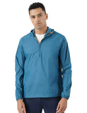 Pumpd Mens All-Purpose Windcheater With Front Zip Closure & Hoodie -With Self Packing Kit,Teal,Teal,S