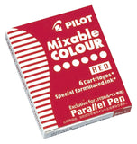 Pilot Pilot Parallel Calligraphy Pen Refill Red Pack of 6