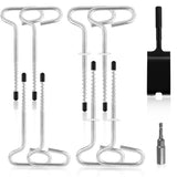 PEUTIER 10pcs Ice Anchor Drill Adapter Kit, Ice Anchor Ice Fishing Equipment Auger Ice Fishing Anchor Adapter Ice Fishing Tool E