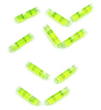 Chiloskit 10 Pcs Mini Bubble Level Tool, Cylindrical Plastic Bubble Spirit Level Vials for TV Picture Frame Hanging Layout Tool,