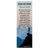 Happy Father's Day Man of God Special Dad Gift for Fathers They That Wait Upon The Lord Bookmarks Church Gifts for Men Bulk (50 