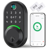 Smart Deadbolt Door Lock with Keypad:Yamiry Fingerprint Keyless Entry Deadbolt,Digital Smart Locks for Front Door,Electronic Cod