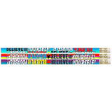 Musgrave Pencil Company inch Believe In Yourselfinch Pencil, 12/Pack (MUS2283D)