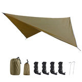 TRIWONDER Camping Tarp Cover Waterproof Rain Fly Tent Ground Cloth Footprint Hammock Shelter for Outdoor Hiking Picnic Beach (Br