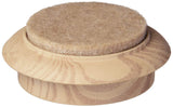 Shepherd Hardware 9363 13/4Inch FeltGard Furniture Cups, 4Pack, Woodgrain