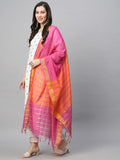 Gosriki Women'S Cotton Blend Embroidered Straight Kurta With Pant & Dupatta (Silksi-White-Gs_L_White_Large),White,,B0BV73XF3S