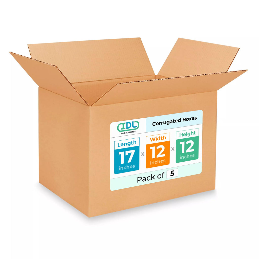 Box 17 Code V Medium Shipping & Moving Boxes 17 x 12 x 12 inches (5-Pack) - Extra St ...
