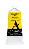 Grumbacher 90ml Metal Tube Academy Acrylic Paint, Gloss, Process Yellow