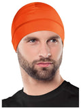 Paropkar Skull Cap Helmet Liner Cap For Men Motorcycle, Cycling, Football Head Beanie & Hard Hat Liner Sweat Wicking Cap (Or