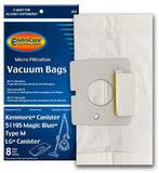EnviroCare Replacement Micro Filtration Vacuum Cleaner Dust Bags made to fit Kenmore 51195 Magic Blue Canisters 8 pack