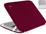 Laptop Case 15.6 Inch, Durable Shockproof Protective Cover Flip Case Briefcase Carrying Bag Compatible with 15.6 HP, ASUS, Lenovo, Acer, Notebook, Computer, Ultrabook, Chromebook, Red