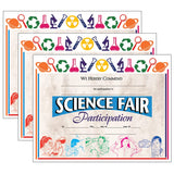 Science Fair Participation Award, 8.5 x 11, 30 Per Pack, 3 Packs