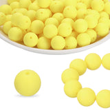HARFINGTON 180Pcs Silicone Beads 9mm Round Rubber Focal Beads Bulk for Pens Keychain Bracelet Necklace DIY Crafts Making, Cream 