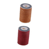 ATORSE 2 Rolls 150D Flat Polyester Waxed Thread for Leather Craft DIY