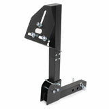 KUAFU Trailer Hitch Spare Tire Mount Compatible with Truck with 2 Inch Hitch Receiver Fits 4 & 5 & 6 Lugs Adjustable Rack Holder