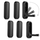 Dntorx Folding Coat Hooks, 6 Pcs Foldable Black Wall Hooks Heavy Duty Foldable Hook Bathroom Towel Hooks Robe Hooks Wall Mounted