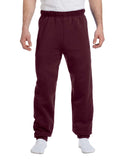 Jerzees 8 Oz Sweatpant (973M) No Pockets Available In 10 Colors - Maroon 973M 2Xl
