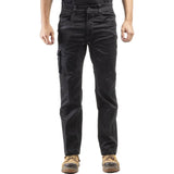 Caterpillar Mens Operator Flex Work Pants Featuring Stretch Fabric, Cargo Pocket, and Bootcut Leg Opening, Black, 34/34