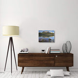 Bow Range And Boreal Forest Reflected In Herbert Lake, Banff National Park, Alberta, Canada-Canvas Art-24X18