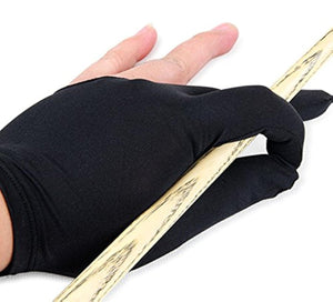 SUZAKOO 5pcs Billiard Gloves Snooker Sport Parts Three-Finger Half Glove Pool Accessories