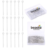 BEADIA Platinum Plated Open Eye Pins Non Tarnish 30mm 150pcs for Jewelry Making Findings