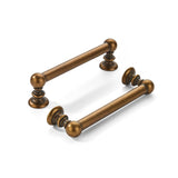 khtumeware 10 Pack 3-3/4 inch(96mm) Hole Center Antique Brass Cabinet Pulls Solid Heavy-Duty Kitchen Cabinet Hardware for Drawer