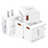 Besgoods Fast Charge 3.0 Wall Charger, 18W USB Wall Plug 3A Fast Charging Block Power Adapter Compatible with Wireless Charger i