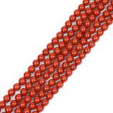 GEM-Inside Red Jasper 6mm Gemstone Loose Beads Natural Round Energy Stone Power for Jewelry Making 15''
