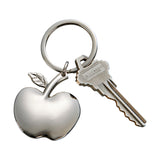 Creative Gifts International 002499 3 In Bright Apple Shaped Key Chain&#44 Nickel Plated - Silver