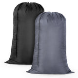 OTraki 2 Pack Heavy Duty Laundry Bag, 28x45 inch Machine Washable Dirty Clothes Organizer with Drawstring Closure, Travel Laundr