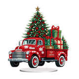 hyzsj Diamond Art Painting Tabletop Decoration, DIY 5D Christmas Truck Desktop Diamond Art Painting Kit,Arts Crafts for Home Off