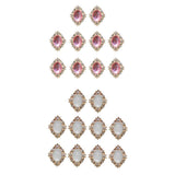 ATORSE 20x Crystal Rhinestone Buttons Flatback Cabochon Embellishments DIY Craft
