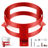 Kritkin 2 Pcs 5 Gallon Bucket Holder 11.6 x 6.5 Inch Red Bucket Holder Mount for RV, Truck, Cart