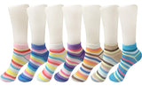 Queery WomenS Cotton Ankle Length Socks7 PairsStripedMulticolor (Any 7 Colours)