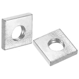 uxcell 10Pcs M5x10mmx2mm Square Nuts, Carbon Steel Zinc Plated Coarse Thread Square Nuts Fasteners for Home Repairs and Professi