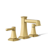 KOHLER K-27399-4K-2MB Riff Widespread Bathroom Sink Faucet, 3-Hole Bathroom Faucets with Clicker Drain, 1.0 GPM, Vibrant Brushed